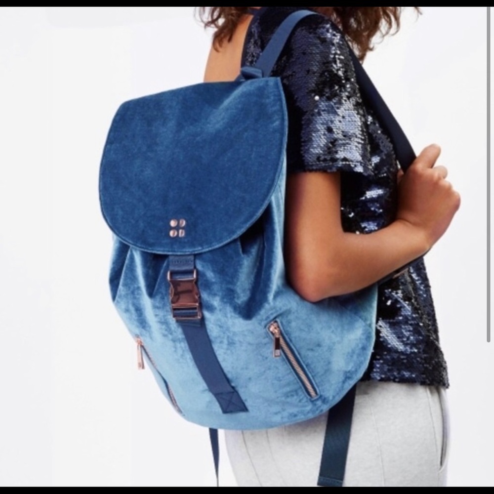 Sweaty Betty Velvet Backpack
